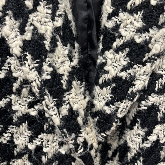 Zara houndstooth coat Women’s small - Picture 7 of 7
